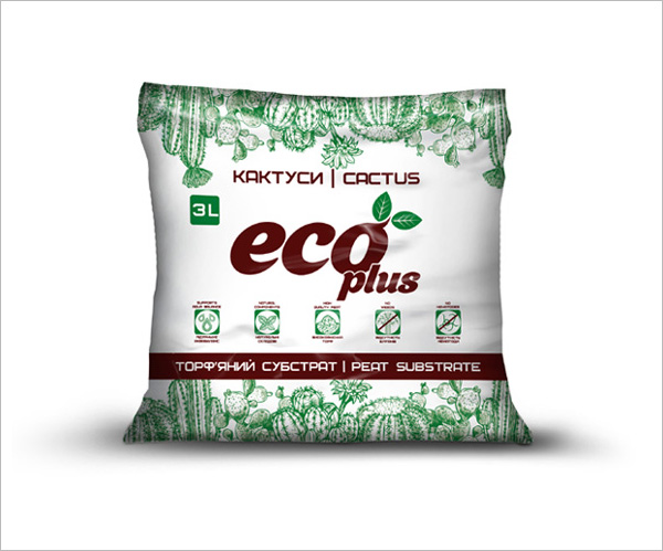 Торф'яний субстрат для квітів ECO PLUS КАТУСИ Хобі серія